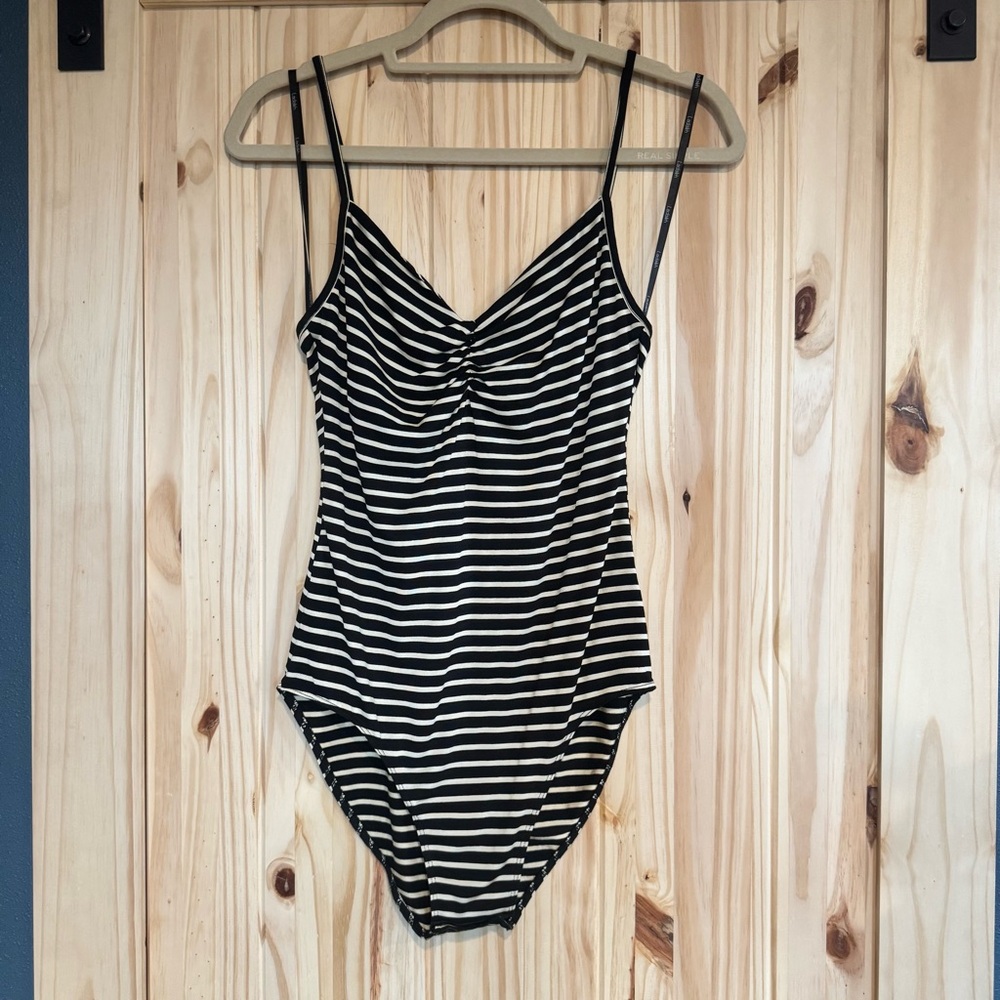 Ladakh Australia Black and White Striped Bodysuit size Small - Picture 5 of 8